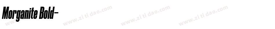 Morganite Bold字体转换